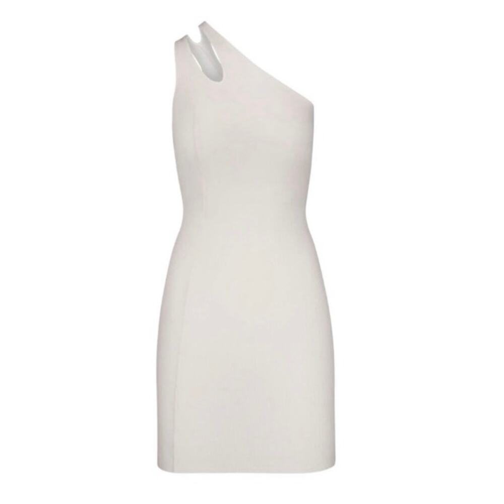 SKIMS Soft Lounge Cut Out One Shoulder Dress Marble NEW w/Tags Size S - Picture 2 of 9